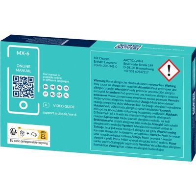 ���������� Arctic MX-6, 4 �, �����, 7.5 ��/��, -50�C / +150�C + 6 �������� MX Cleaner (ACTCP00084A) - �������� 3