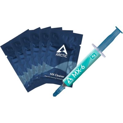 ���������� Arctic MX-6, 4 �, �����, 7.5 ��/��, -50�C / +150�C + 6 �������� MX Cleaner (ACTCP00084A) - �������� 1