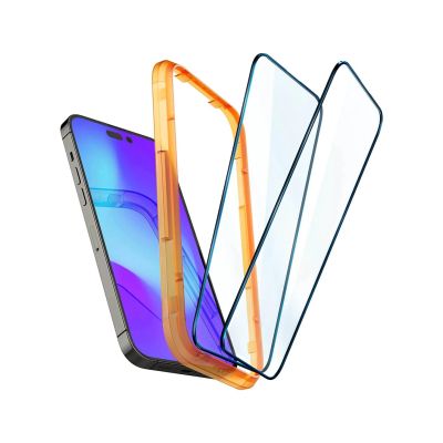 ������ �������� Spigen Apple Iphone 14 Pro Glas tR Align Master FC (2 Pack), Black (AGL05216) - �������� 2