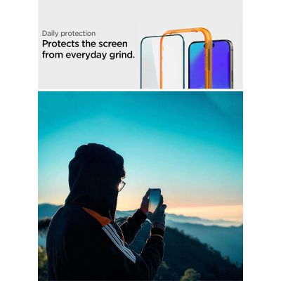 ������ �������� Spigen Apple Iphone 14 Pro Glas tR Align Master FC (2 Pack), Black (AGL05216) - �������� 6