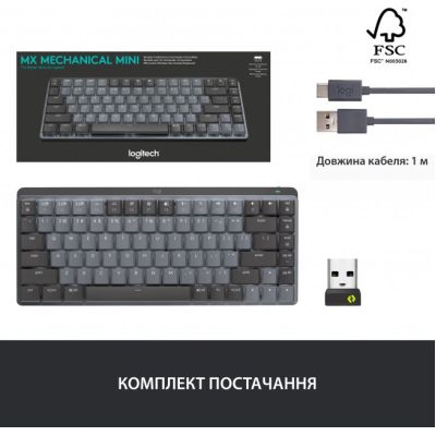 ���������� Logitech MX Mechanical Mini Illuminated UA Graphite (920-010782) - �������� 9