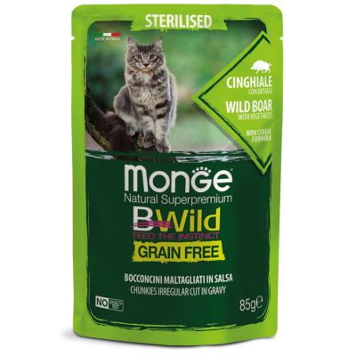 ������� ���� ��� ����� Monge Cat Bwild GR.FREE Wet Sterilised ���� ������ ������ � ������� 85 � (8009470012805) - �������� 1