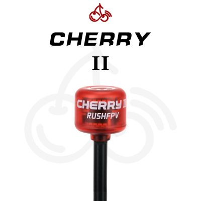    RushFPV Cherry II Antenna MMCX-JW Angle MMCX RHCP Transparent Red (DC11R) -  1