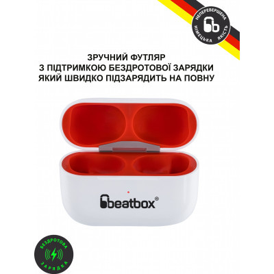��������� BeatBox PODS PRO 1 Wireless Charging White-Red (bbppro1wcwr) - �������� 4