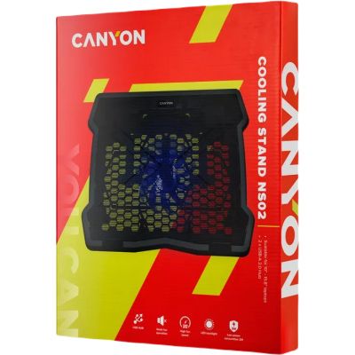    Canyon NS02, 10-15.6 laptop, single fan with 2x2.0 USB hub (CNE-HNS02) -  4