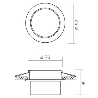   Videx   GU10    (VL-SPF11R-W) -  2
