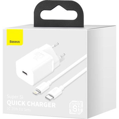   Baseus Super Si 1C 20W With Simple Wisdom Data Cable Type-C/iP White (TZCCSUP-B02) -  7
