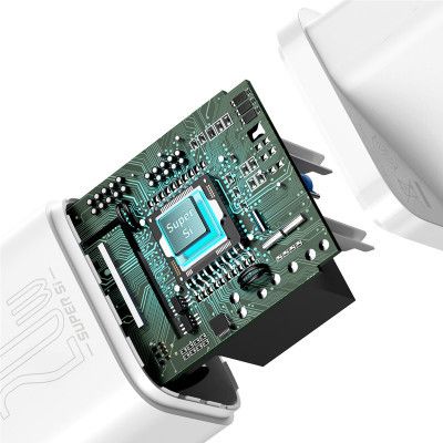   Baseus Super Si 1C 20W With Simple Wisdom Data Cable Type-C/iP White (TZCCSUP-B02) -  9