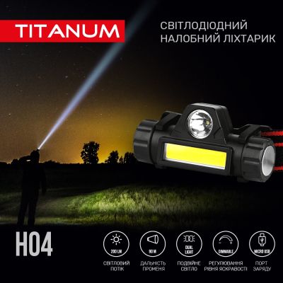 ˳ TITANUM 200Lm 6500K (TLF-H04) -  3