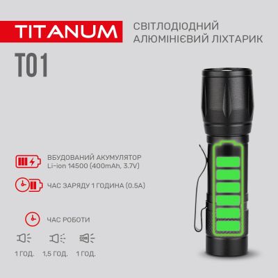 ˳ TITANUM 120Lm 6500K (TLF-T01) -  5