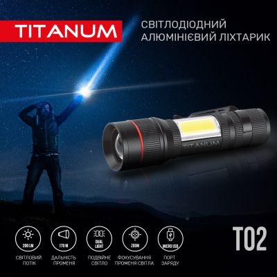 ˳ TITANUM 200Lm 6500K (TLF-T02) -  3