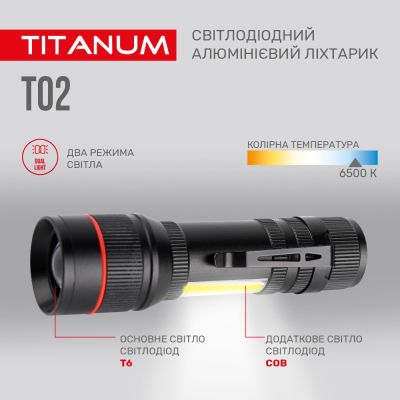 ˳ TITANUM 200Lm 6500K (TLF-T02) -  6