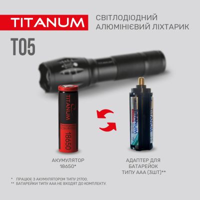 ˳ TITANUM 300Lm 6500K (TLF-T05) -  6