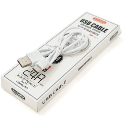   USB 2.0 AM to Lightning 1.0m KSC-060 SUCHANG White 2.4 iKAKU (KSC-060-L) -  1