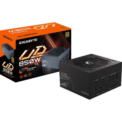 ���� �������� 850 ��, Gigabyte UD850GM PG5, Black, ���������, 80+ Gold, 120 ��, 4xMolex / 8xSATA / 4x6+2-pin / 1x16-pin / 2x4+4-pin / 1x20+4-pin, ������ OVP / OPP / SCP / UVP / OCP / OTP (GP-UD850GM PG5) - �������� 7