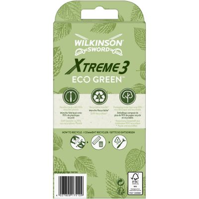  Wilkinson Sword Xtreme3 Eco Green 4 . (4027800175000) -  2