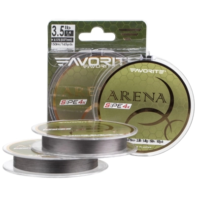 ���� Favorite Arena PE 4x 150m 0.2/0.076mm 5lb/2.1kg Silver Gray (1693.10.89) - �������� 1