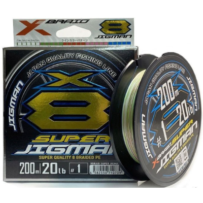 ���� YGK X-Braid Super Jigman X8 200m 0.8/0.148mm 16lb/7.2kg (5545.03.99) - �������� 1