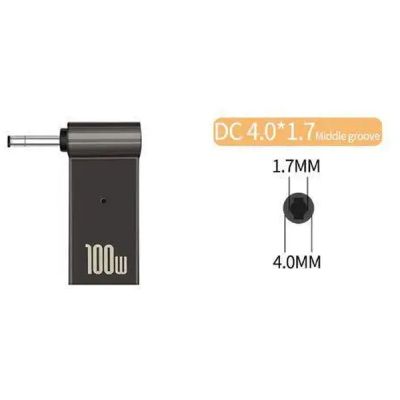  PD 100W USB Type-C Female to DC Male Jack 4.0x1.7 mm LENOVO ST-Lab (PD100W-4.0x1.7mm) -  1