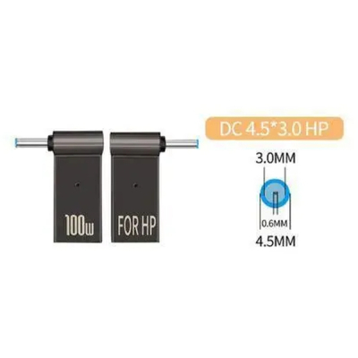  PD 100W USB Type-C Female to DC Male Jack 4.5x3.0 mm DELL ST-Lab (PD100W-4.5x3.0mm-DELL) -  1