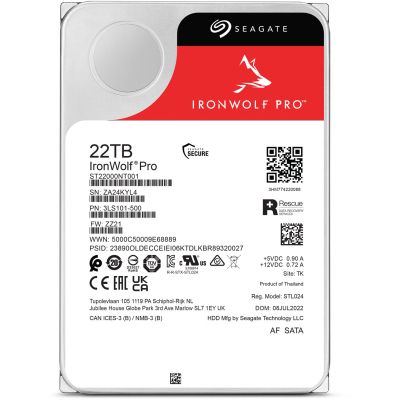   3.5" 22TB Seagate (ST22000NT001) -  2