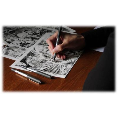  UNI Pin Fine Lin Black 0.4  (PIN04-200.Black) -  10