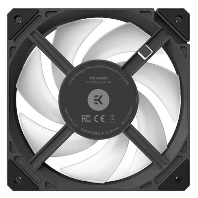    Ekwb EK-Loop Fan FPT 120 D-RGB - Black (3831109897546) -  2