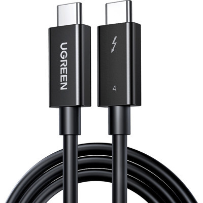 ���� ������ USB-C to USB-C 0.8m USB 4.0 THUNDERBOLTUS501 8K40Gbps Black UGREEN (30389) - �������� 1