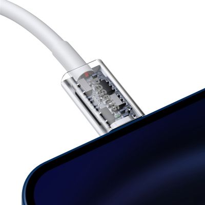���� ������ USB-C to Lightning 1.0m 20W Superior Series White Baseus (CATLYS-A02) - �������� 6