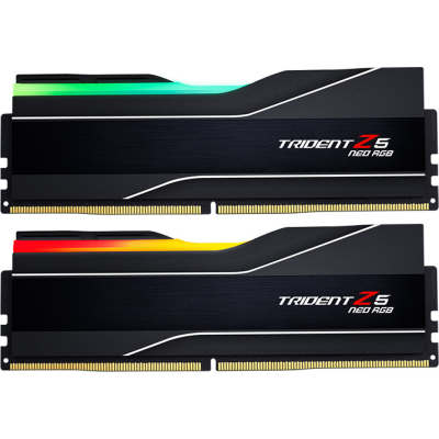     DDR5 64GB (2x32GB) 6000 MHz Trident Z5 NEO RGB G.Skill (F5-6000J3040G32GX2-TZ5NR) -  1