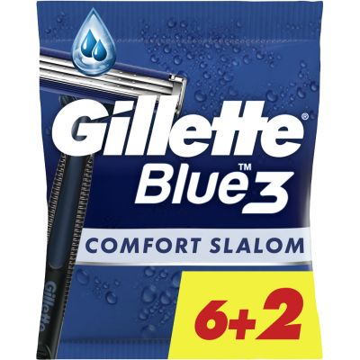 ������ Gillette Blue 3 Comfort Slalom 8 ��. (8006540808764) - �������� 1