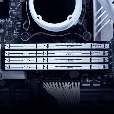 ������ ������ ��� ���������� DDR5 32GB 5200 MHz Beast EXPO White Kingston Fury (ex.HyperX) (KF552C36BWE-32) - �������� 5