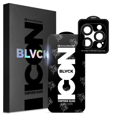 ������ �������� Armorstandart Supreme Plus Black Icon Apple iPhone 13 Pro (ARM68072) - �������� 1