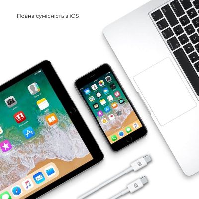 ���� ������ USB-C to USB-C 2.0m ABMLL82 white Armorstandart (ARM63474) - �������� 2