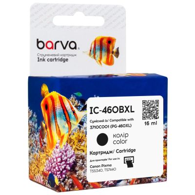 �������� Barva Canon PG-460 XL black/3710C001, 16 �� (IC-460BXL) - �������� 1