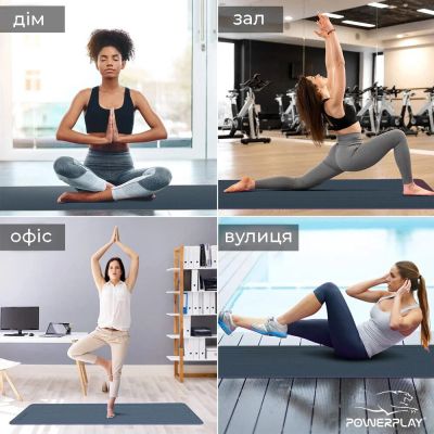 ������ ��� ���� PowerPlay 4150 TPE Premium Performance Mat 183 � 61 � 0.6 �� �������� (PP_4150_Blue) - �������� 3