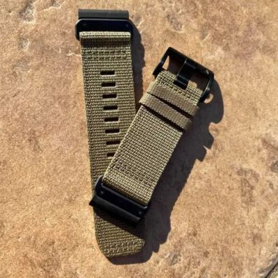   - Garmin Tactix 7, 26mm QuickFit, Coyote Tan Nylon (010-13010-11) -  3