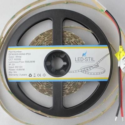 ������������ ����� LED-STIL 6000K 4,8 ��/� 2835 60 ���� IP33 12 ����� 550 lm (DFN2835-60A6-IP33) - �������� 4