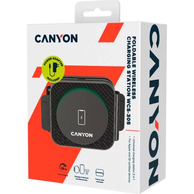 �������� ���������� Canyon WS-305 Foldable 3in1 Wireless charger (CNS-WCS305B) - �������� 8