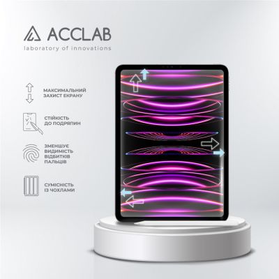   ACCLAB Full Glue Apple iPad Pro 12.9 2022/2021/2020/2018 (1283126575198) -  3