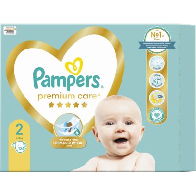  Pampers Premium Care  2 (4-8 ) 136  (8006540855812) -  2
