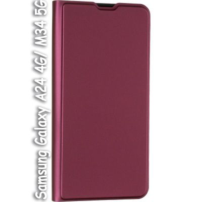     BeCover Exclusive New Style Samsung A24 4G SM-A245/M34 5G SM-M346 Red Wine (709782) -  1
