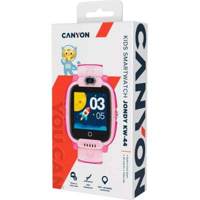 �����-�������� Canyon CNE-KW44PP Jondy KW-44, Kids smartwatch Pink (CNE-KW44PP) - �������� 4