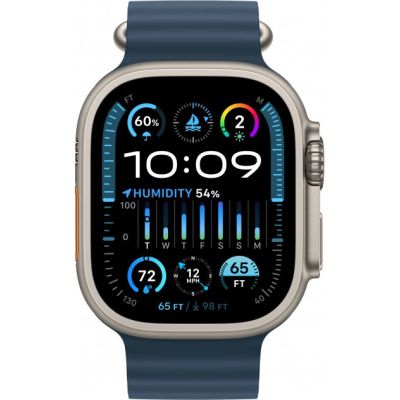 - Apple Watch Ultra 2 GPS + Cellular, 49mm Titanium Case with Blue Ocean Band (MREG3UL/A) -  2