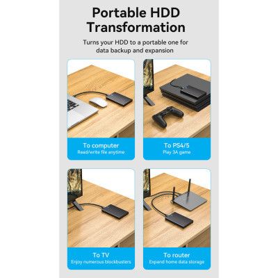 ������ �������� Vention 2.5" HDD/SSD USB 3.0 Micro-B Black (KPAB0) - �������� 11