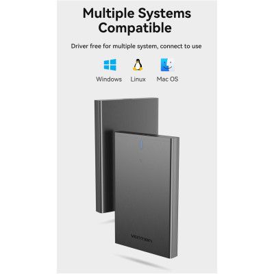 ������ �������� Vention 2.5" HDD/SSD USB 3.0 Micro-B Black (KPAB0) - �������� 8