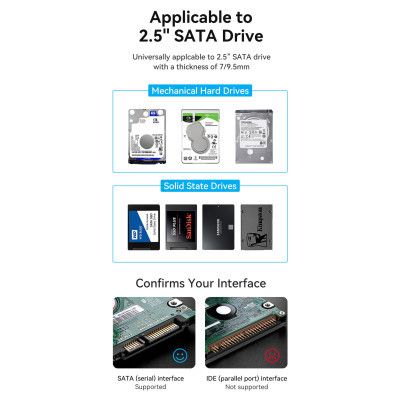 ������ �������� Vention 2.5" HDD/SSD USB 3.0 Micro-B Black (KPAB0) - �������� 9