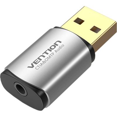 �������� ����� �������� ����� Vention Audio USB 1�3,5mm jack 4pin Metal (OMTP-CTIA) (CDLH0) - �������� 1
