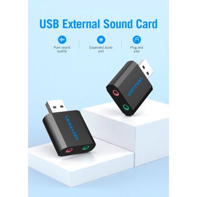 ������� ����� ������� ����� Vention Audio USB 2�3,5mm jack Metal (VAB-S17-B) - �������� 12