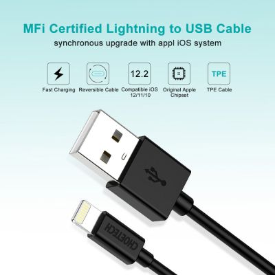 ���� ������ USB 2.0 AM to Lightning 1.2m 2.4A MFI Choetech (IP0026) - �������� 4